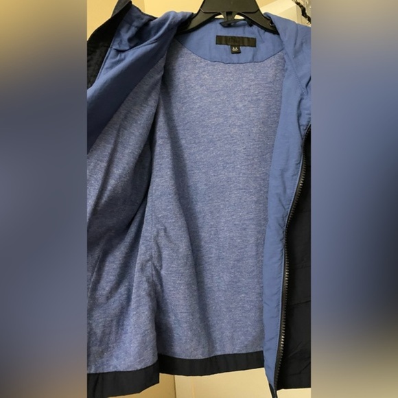 Uniqlo Navy Water Repellant Cotton-lined Jacket 5-6Y - Picture 4 of 7